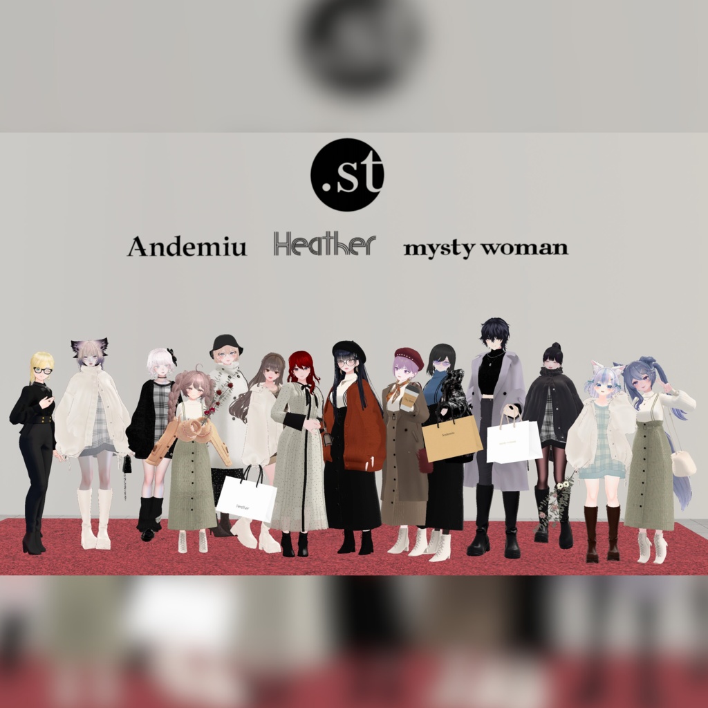 and ST 冬の甘めデートコーデ