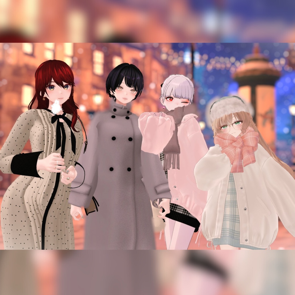 and ST 冬の甘めデートコーデ