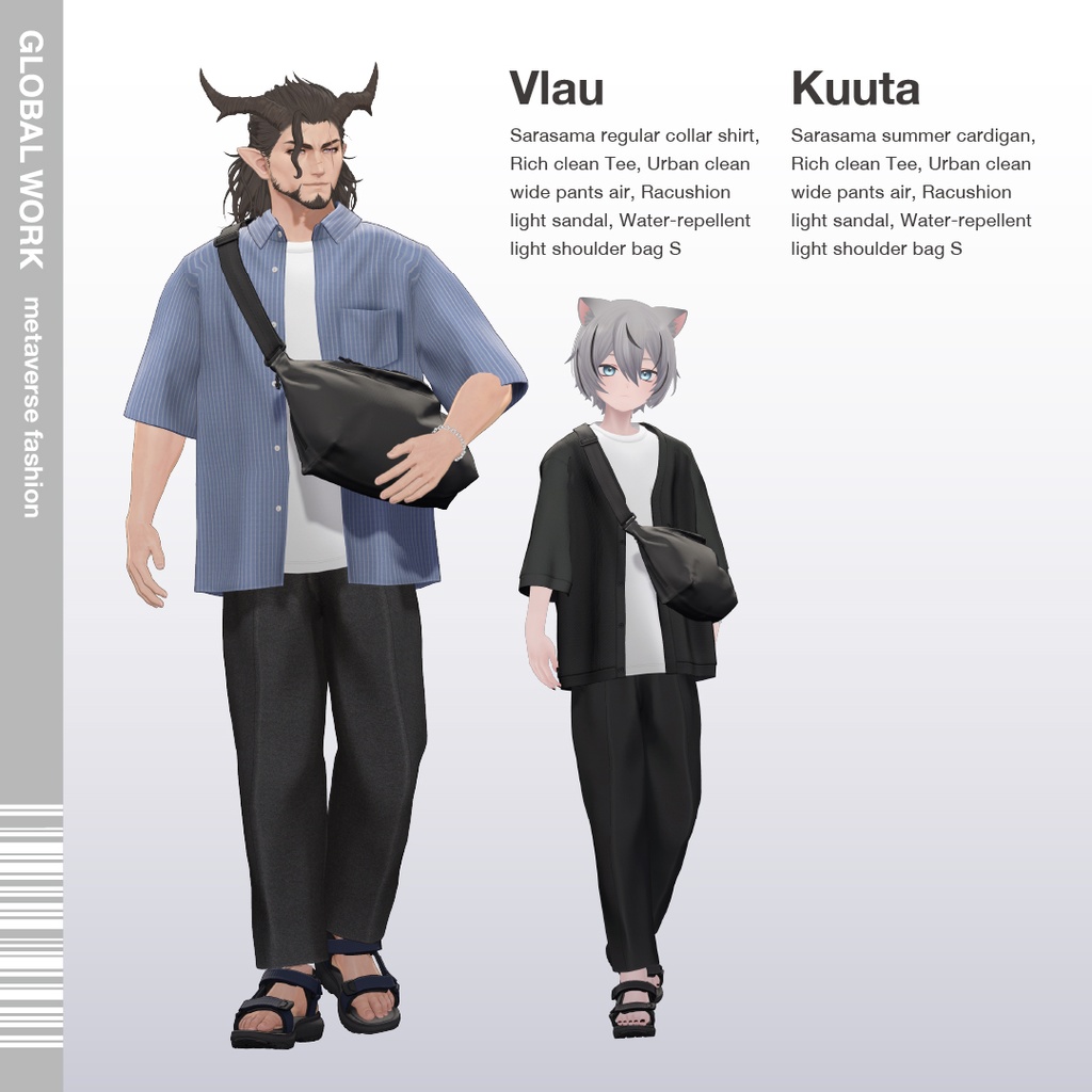 and ST GLOBAL WORK『夏の羽織り2スタイルコーデ』フルSET