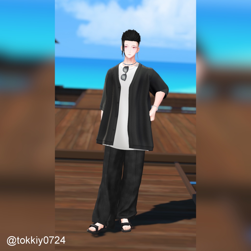 and ST GLOBAL WORK『夏の羽織り2スタイルコーデ』フルSET