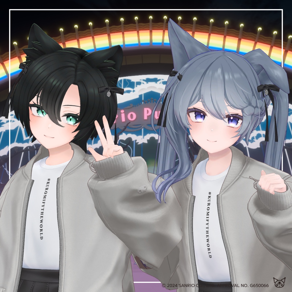 【リボン単品】KUROMI × repipi armario -クロミとワタシのすぺしゃるHALLOWEEN-