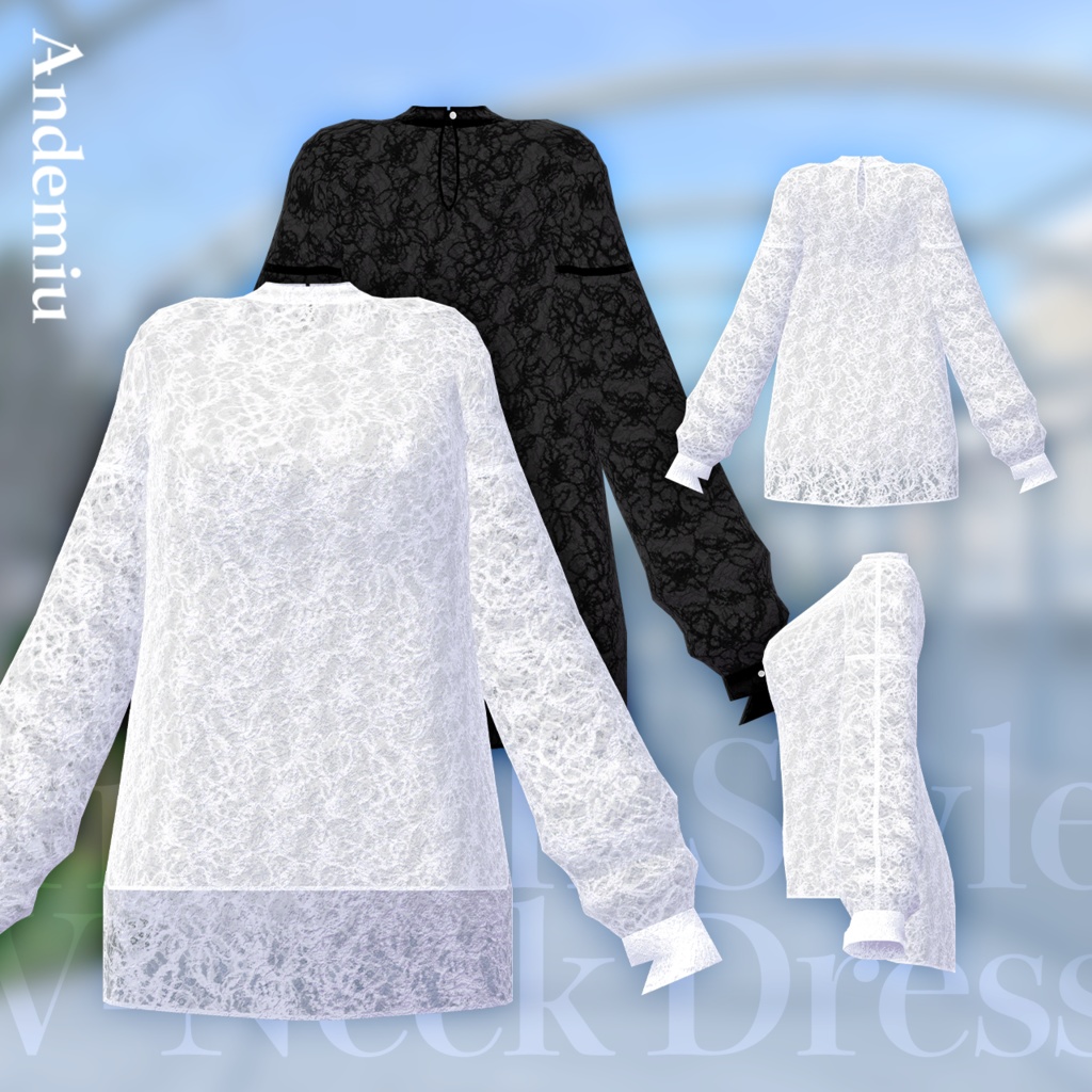 and ST Andemiu トレンチ風Vワンピース