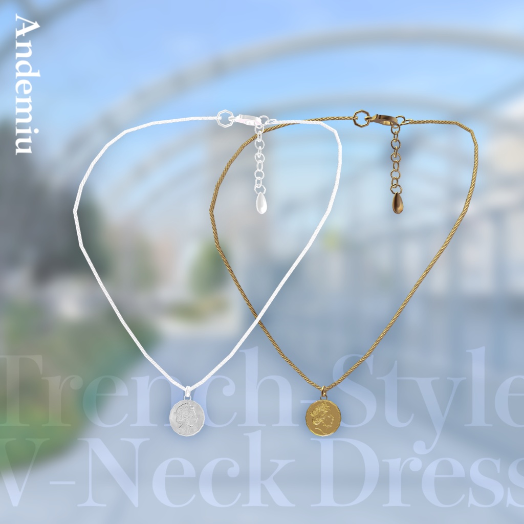 and ST Andemiu トレンチ風Vワンピース