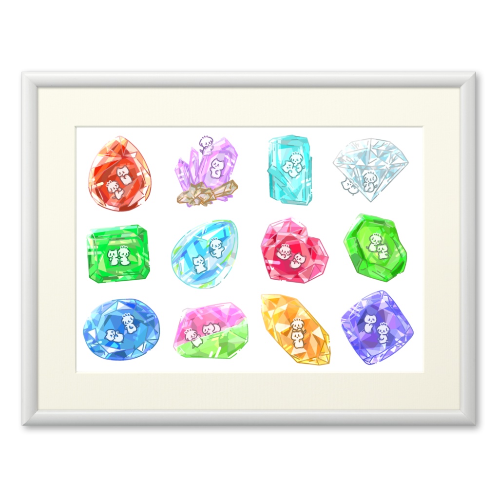 誕生石シリーズ 複製画