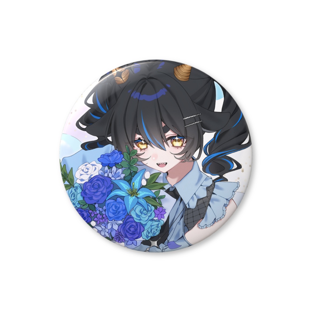 八木かぷら 一周年記念ｸﾞｯｽﾞ 缶ﾊﾞｯｼﾞ(ﾉｰﾏﾙ)