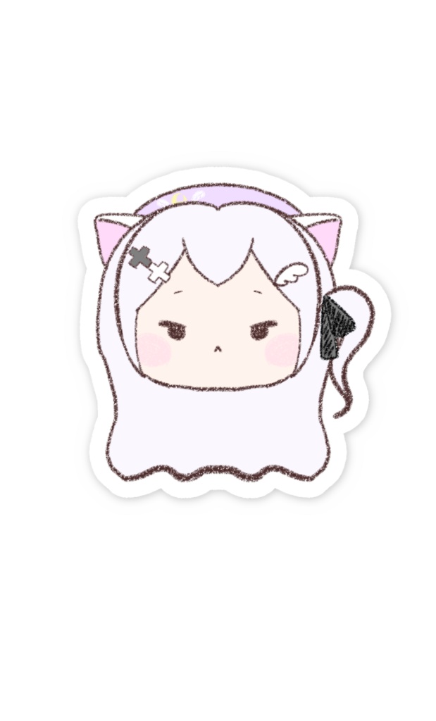 【常設グッズ】天猫にあ手書き自画像ステッカー