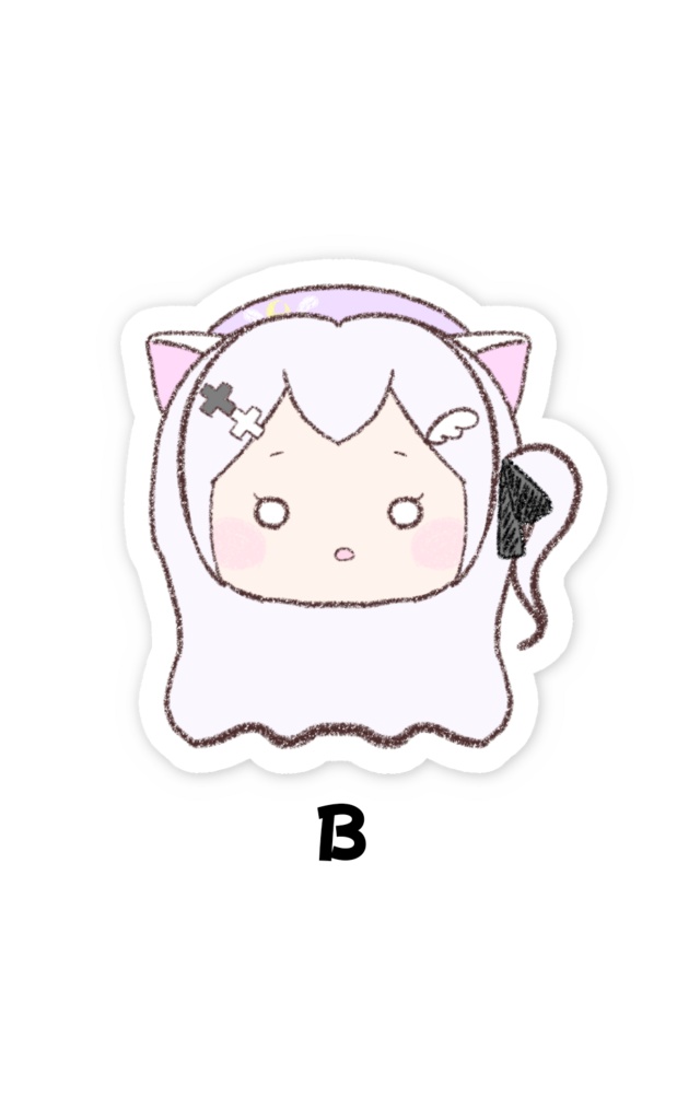 【常設グッズ】天猫にあ手書き自画像ステッカー