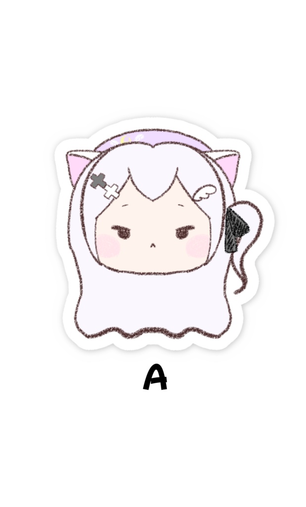 【常設グッズ】天猫にあ手書き自画像ステッカー