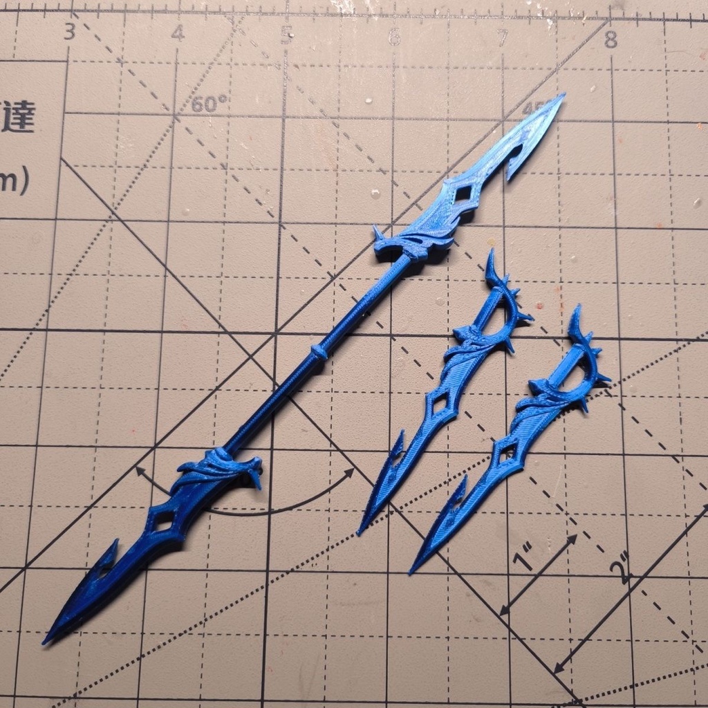 【タルタリヤ】長槍 双刃 メガミデバイス 1/12 1/10 武器