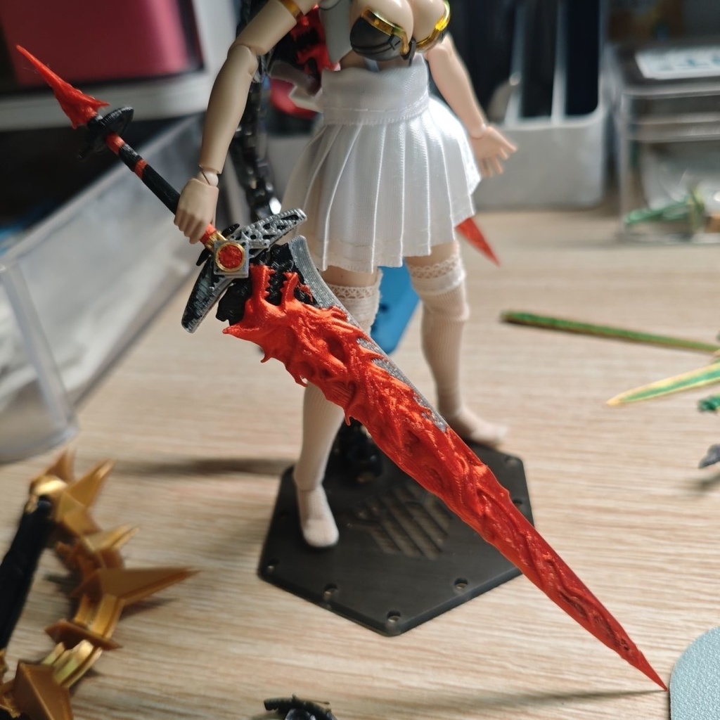 【ルパ】 闘炎の爪痕 大剣 長槍 メガミデバイス 1/12 1/10 武器