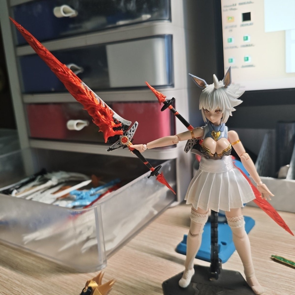 【ルパ】 闘炎の爪痕 大剣 長槍 メガミデバイス 1/12 1/10 武器