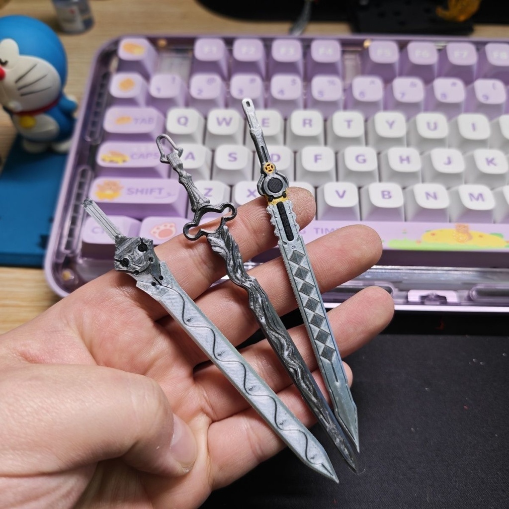 【葉瞬光】青溟剣　メガミデバイス　1/12　1/10　武器　塗装済