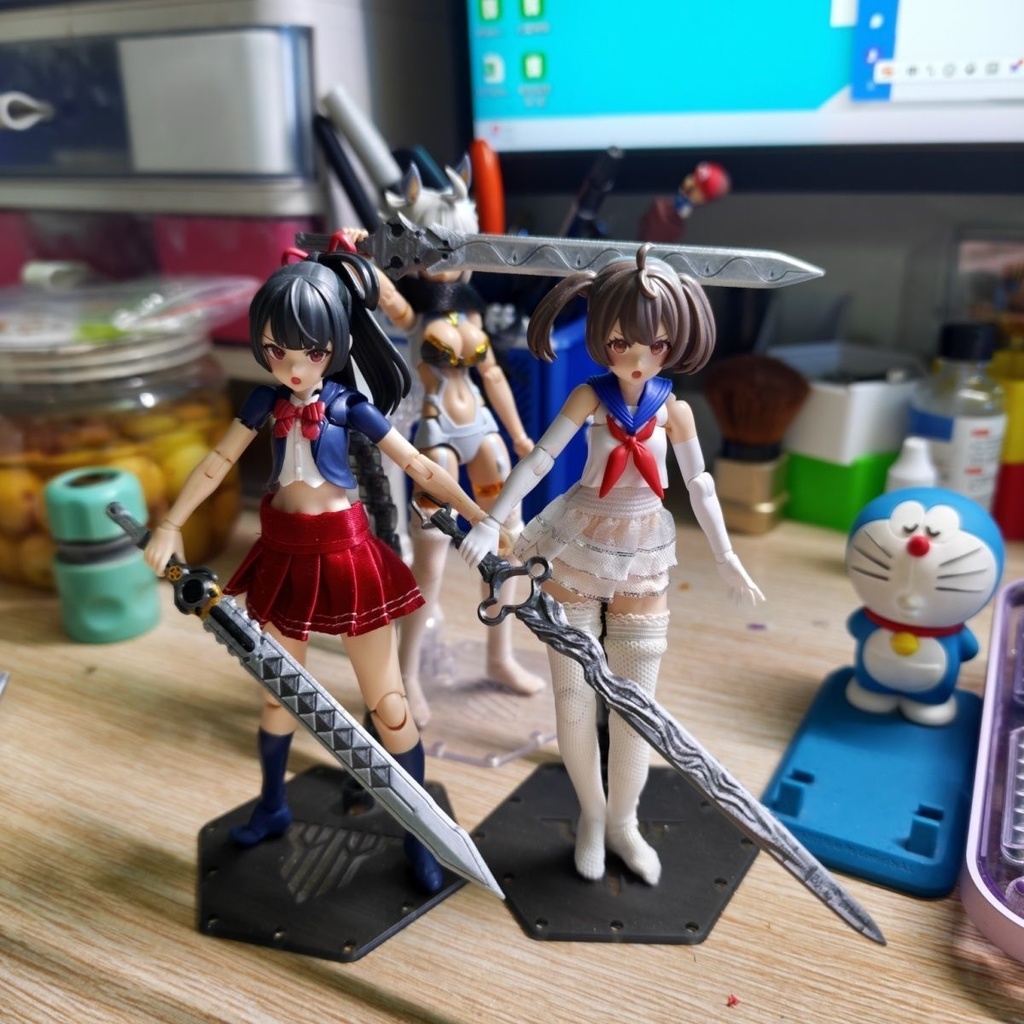 【葉瞬光】青溟剣 メガミデバイス 1/12 1/10 武器 塗装済