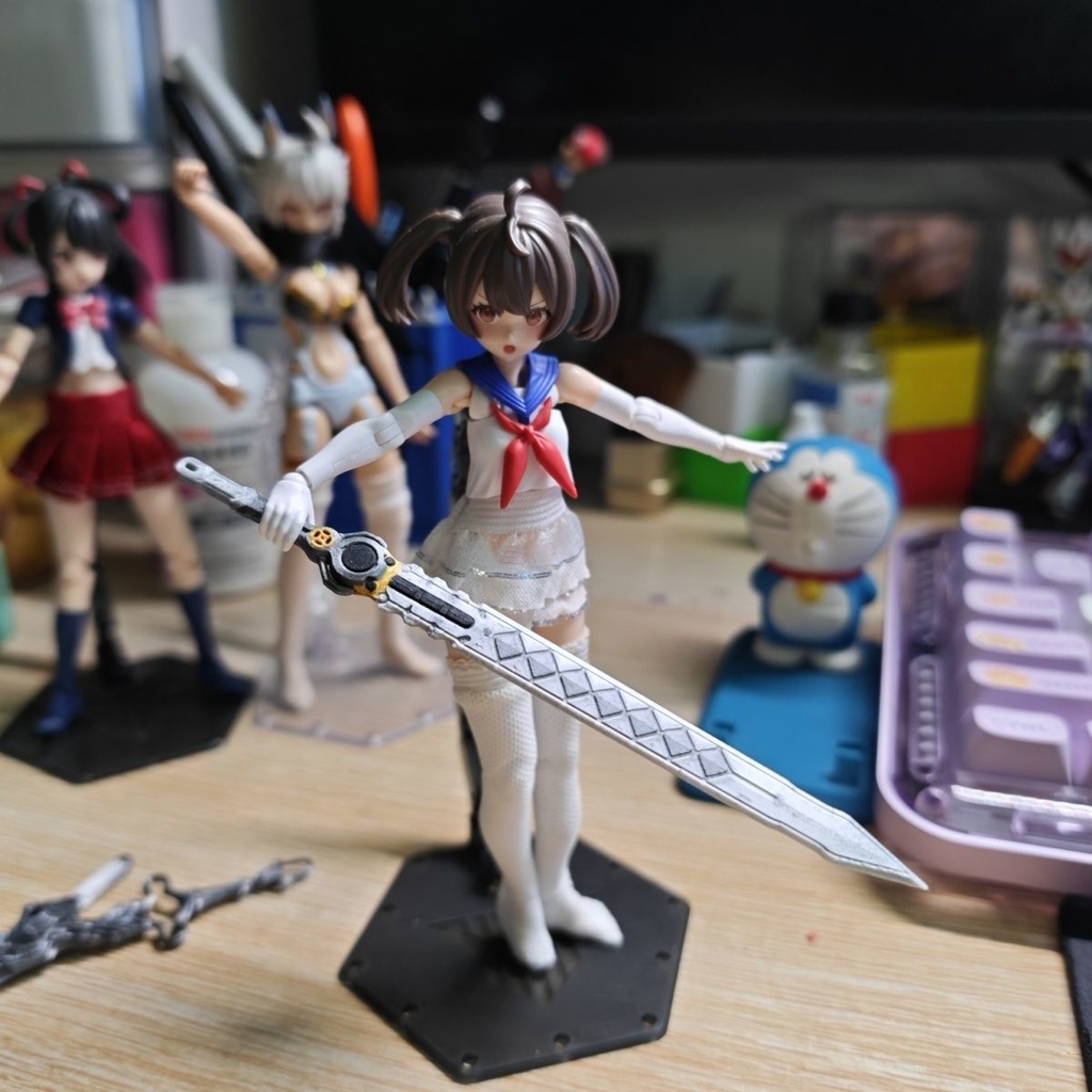 【葉瞬光】青溟剣 メガミデバイス 1/12 1/10 武器 塗装済