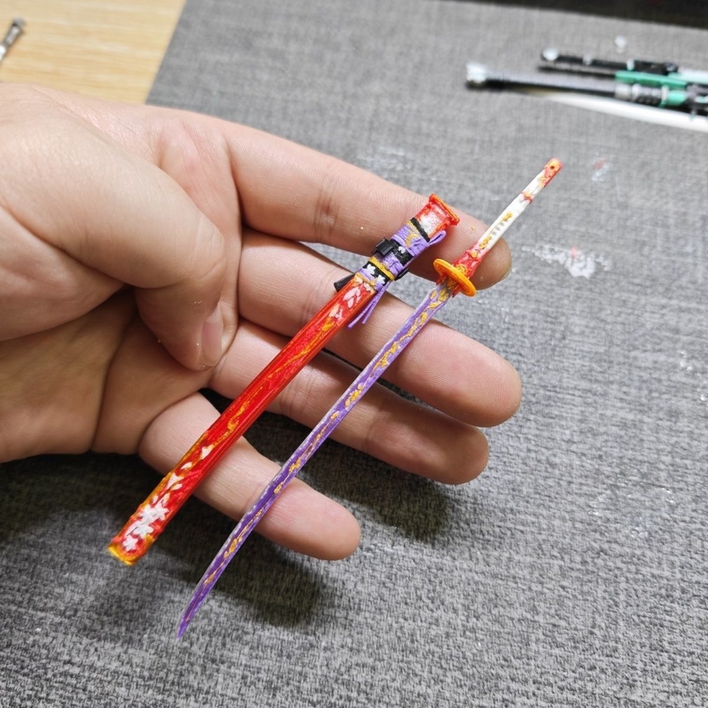 【灼霜】緋雪 メガミデバイス 1/12 1/10 武器 塗装済