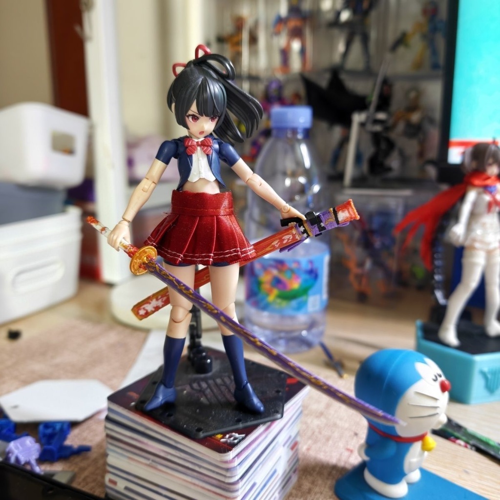 【灼霜】緋雪 メガミデバイス 1/12 1/10 武器 塗装済
