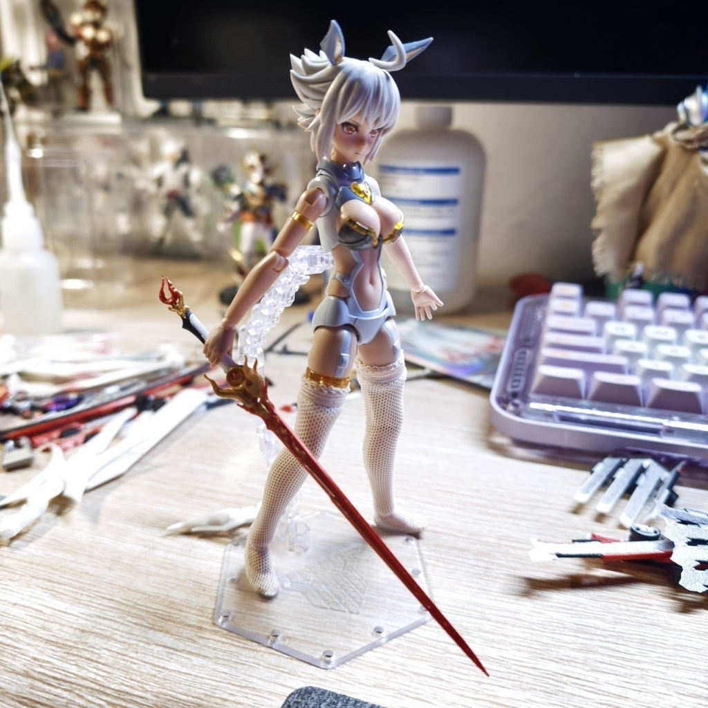 【長離】赫く燃ゆる流光　メガミデバイス　1/12　モチーフ武器　塗装済