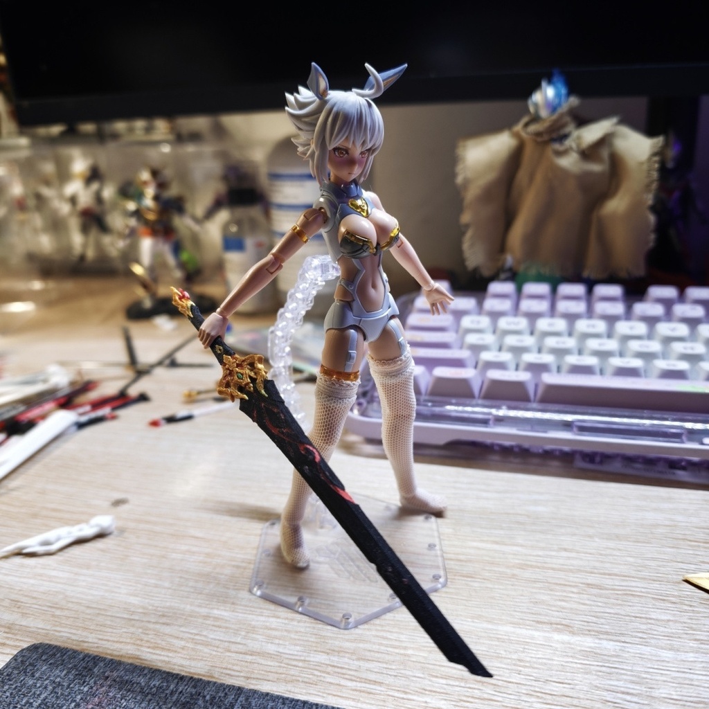 【千冶・刃】メガミデバイス　1/12　モチーフ武器　塗装済