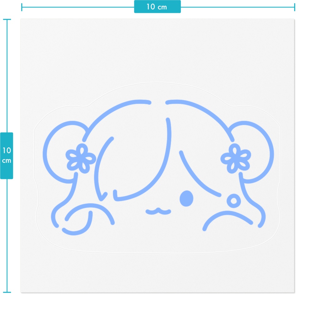 のぺのさいんすてっかー(とうめい)