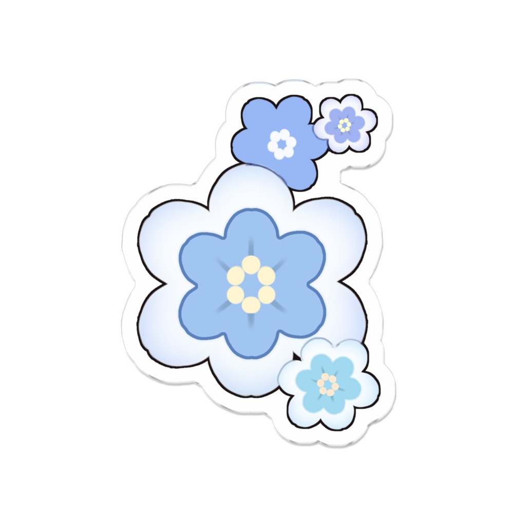 のぺのえりもとのおはなのあくりるばっじ!