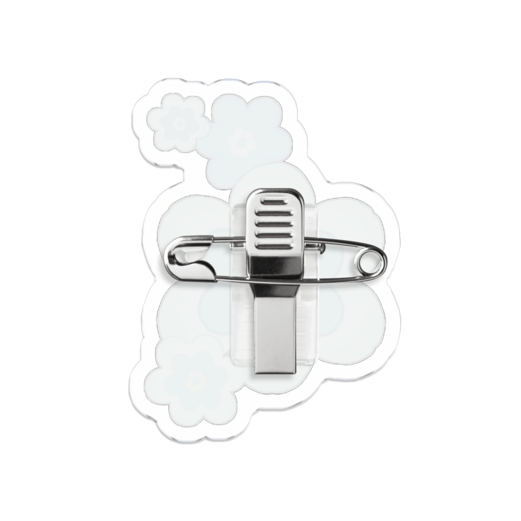 のぺのえりもとのおはなのあくりるばっじ!