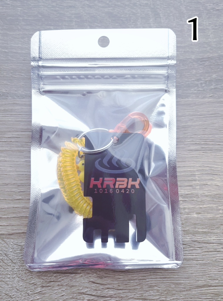 切爆温泉ロッカーキー風アクリルキーホルダー