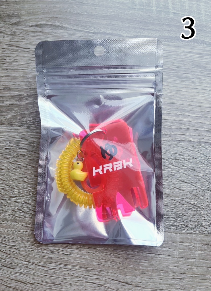 切爆温泉ロッカーキー風アクリルキーホルダー