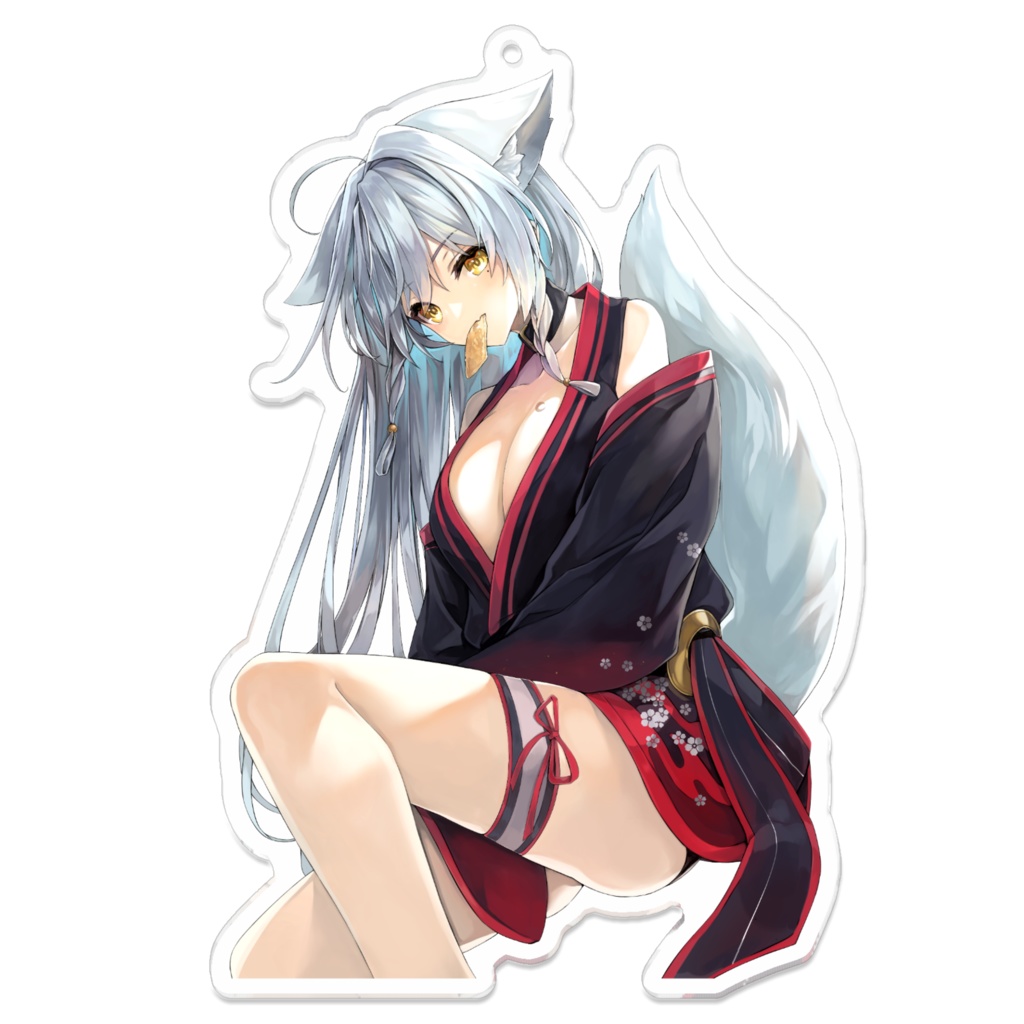 Vtuber　Tukky　お揚げ咥えるくノ一アクキー