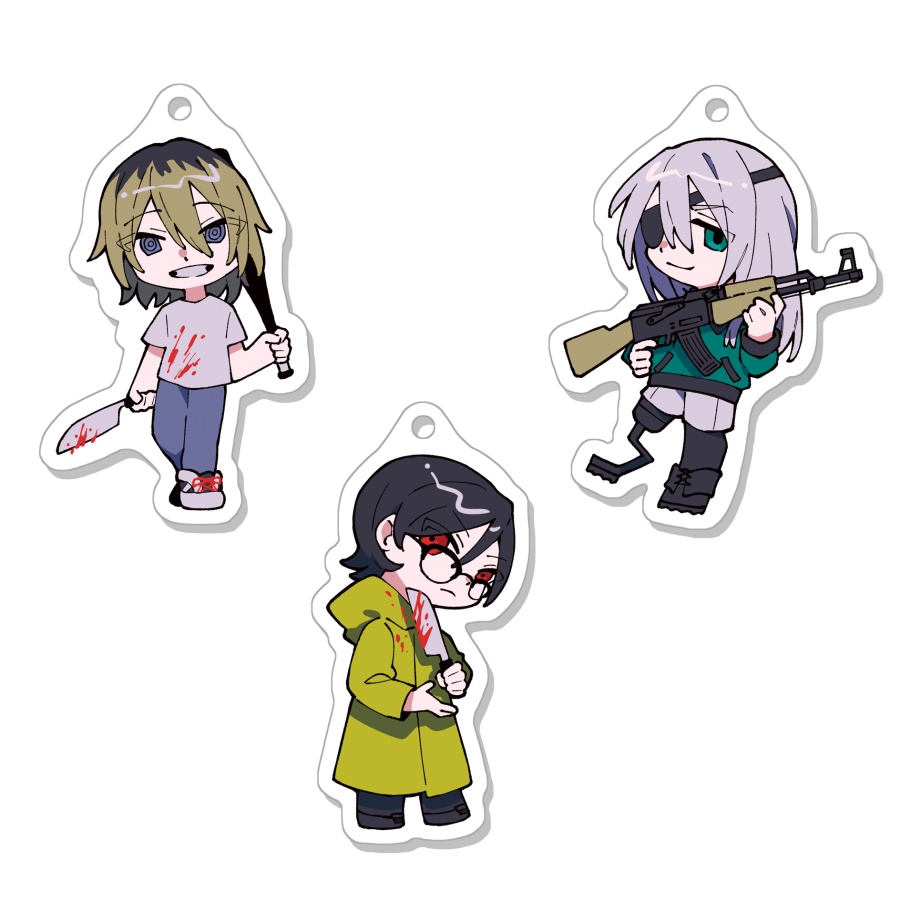 アクリルキーホルダー３点セット