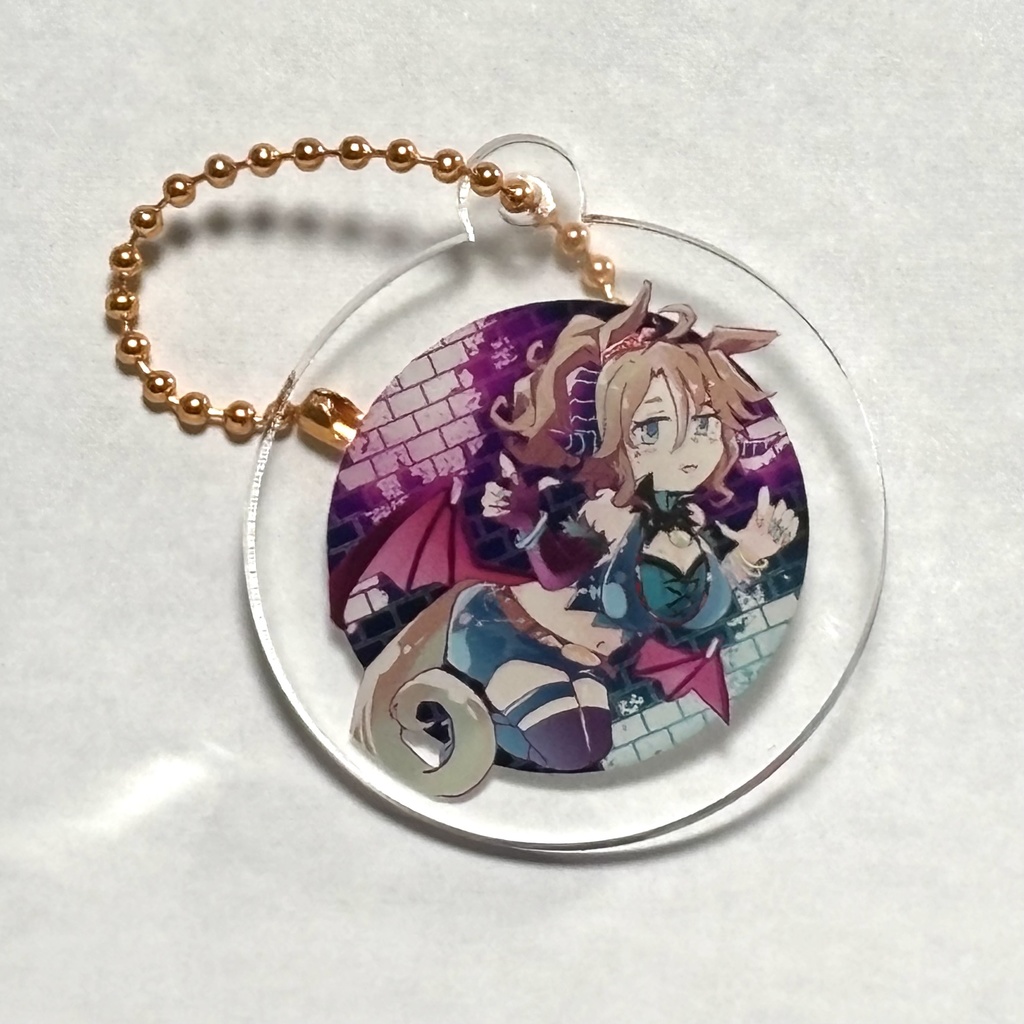 メジロパーマー/ハロウィン衣装(ミニアクリルキーホルダー)