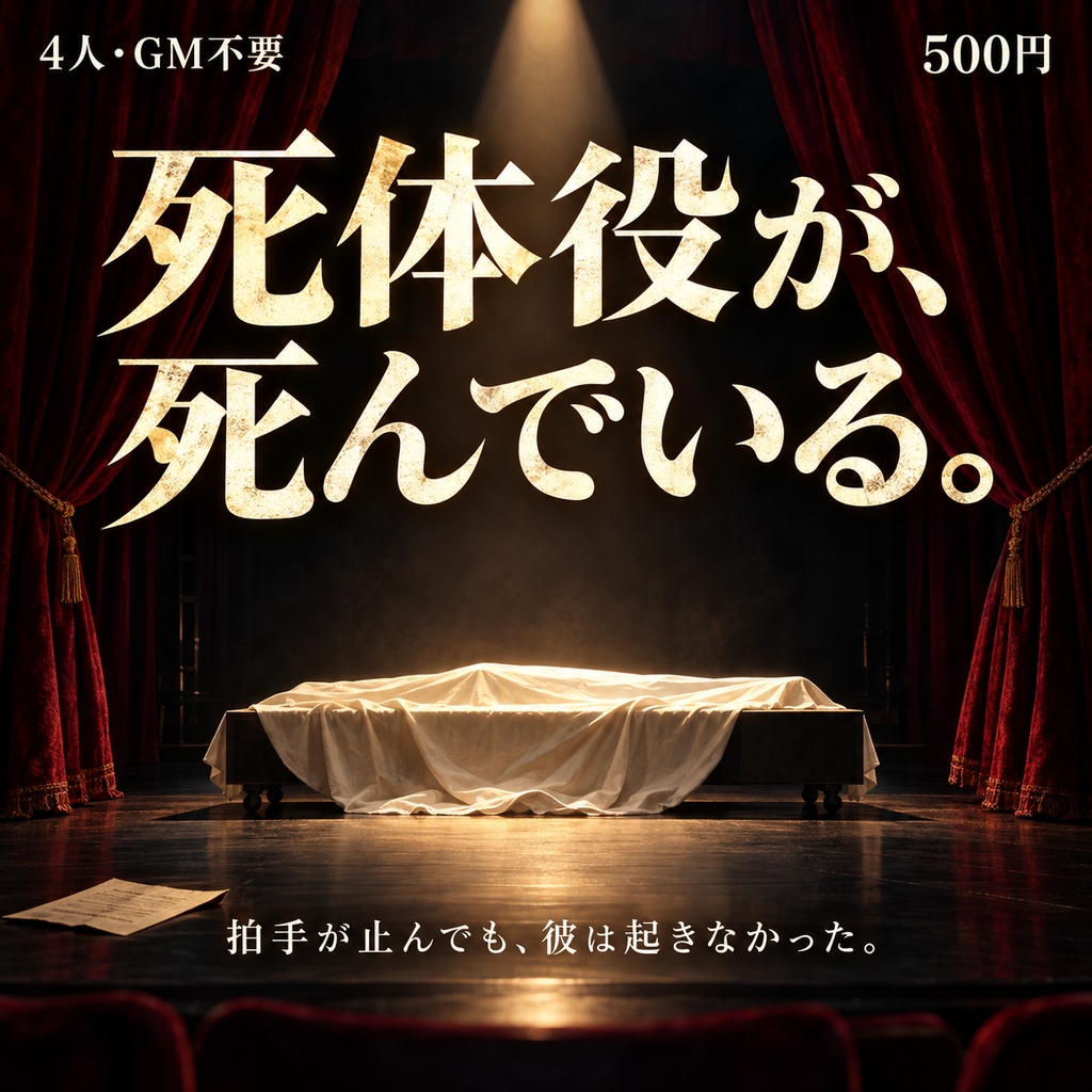 【4人・GM不要】死体役が、死んでいる。