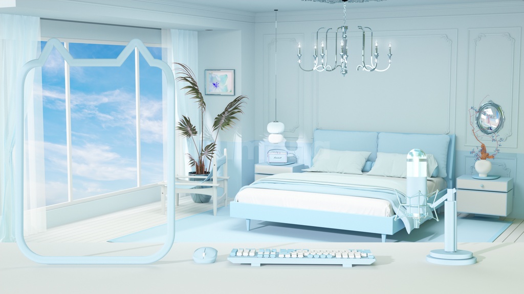 방송배경/방송화면/버튜버/配信部屋/3DBackground for VTuber/配信背景/Live Streaming Background/VTuber room/Vtuber background