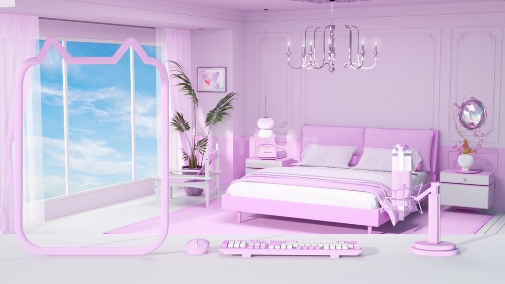 방송배경/방송화면/버튜버/配信部屋/3DBackground for VTuber/配信背景/Live Streaming Background/VTuber room/Vtuber background