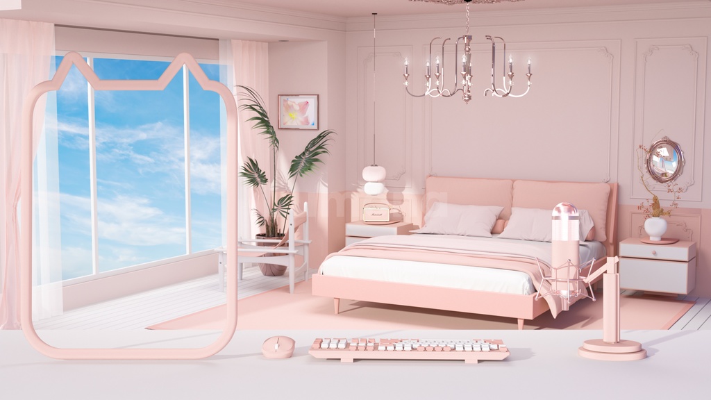 방송배경/방송화면/버튜버/配信部屋/3DBackground for VTuber/配信背景/Live Streaming Background/VTuber room/Vtuber background