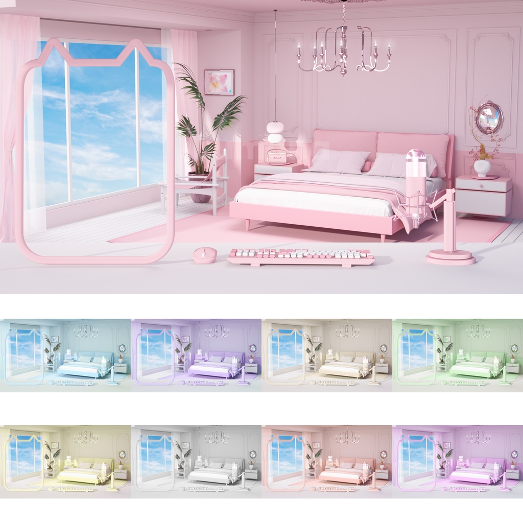 방송배경/방송화면/버튜버/配信部屋/3DBackground for VTuber/配信背景/Live Streaming Background/VTuber room/Vtuber background