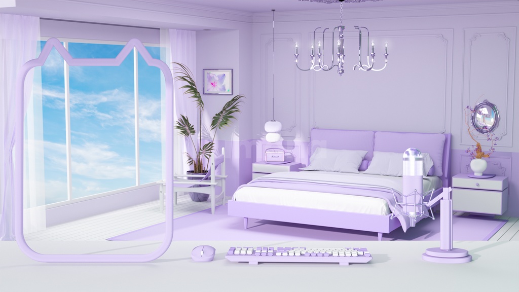 방송배경/방송화면/버튜버/配信部屋/3DBackground for VTuber/配信背景/Live Streaming Background/VTuber room/Vtuber background