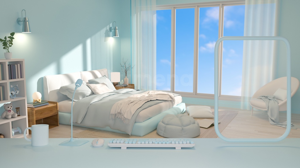 방송배경/방송화면/버튜버/配信部屋/3DBackground for VTuber/配信背景/Live Streaming Background/VTuber room/Vtuber background2