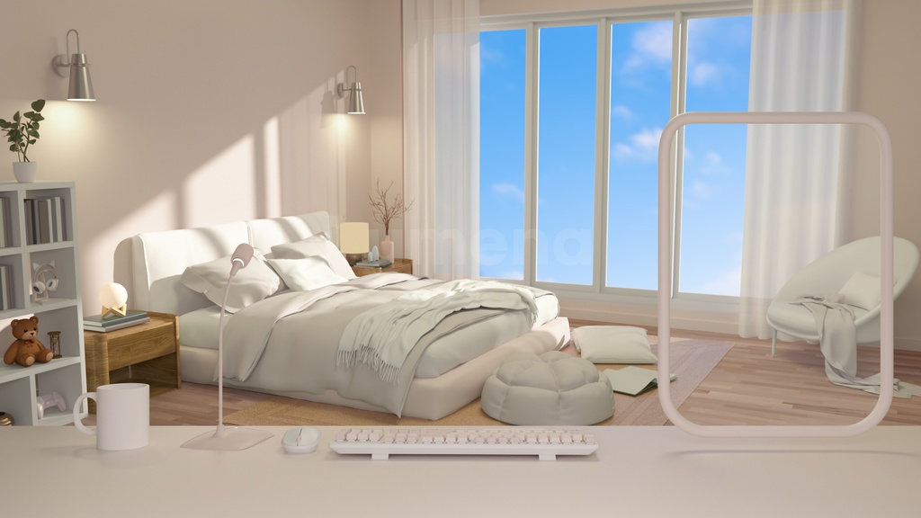 방송배경/방송화면/버튜버/配信部屋/3DBackground for VTuber/配信背景/Live Streaming Background/VTuber room/Vtuber background2