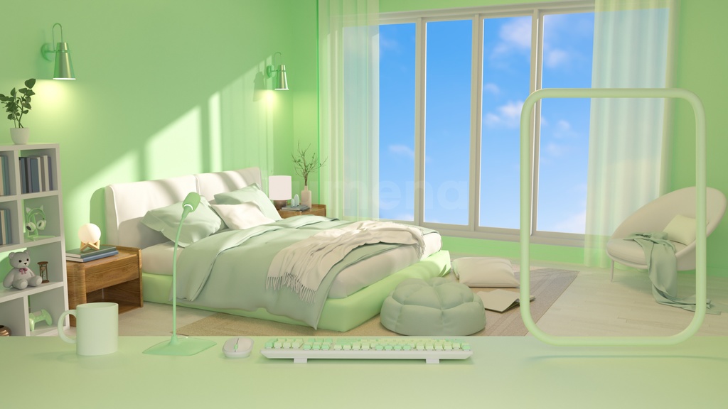 방송배경/방송화면/버튜버/配信部屋/3DBackground for VTuber/配信背景/Live Streaming Background/VTuber room/Vtuber background2