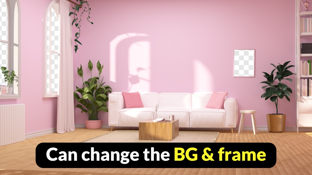 방송배경/방송화면/버튜버/配信部屋/includes 8 colors/All Package/3DBackground for VTuber/配信背景/Live Streaming Background/VTuber room/Vtuber background 3