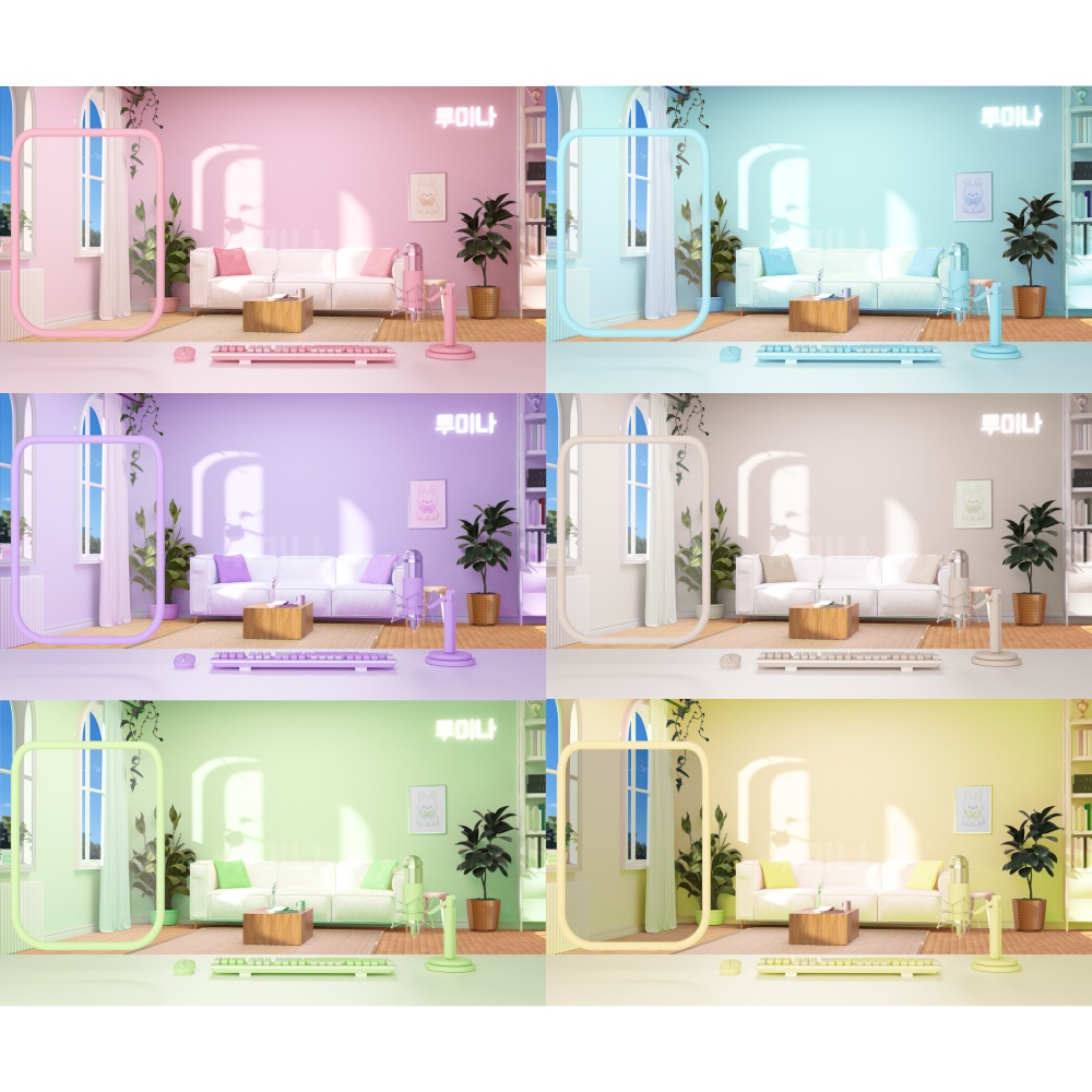 [Update] 방송배경/방송화면/버튜버/配信部屋/12 colors/All Color Package/3DBackground for VTuber/配信背景/Live Streaming Background/VTuber room/Vtuber background 3
