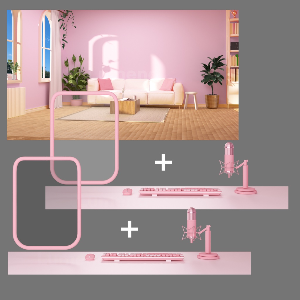 방송배경/방송화면/버튜버/配信部屋/9 colors ver/3DBackground for VTuber/配信背景/Live Streaming Background/VTuber room/Vtuber background 3