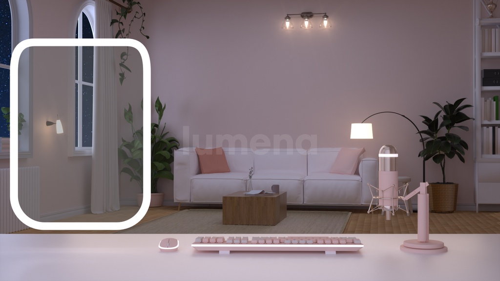 (Night ver add) 방송배경/방송화면/버튜버/配信部屋/9 colors/day and night/3DBackground for VTuber/配信背景/Live Streaming Background/VTuber room/Vtuber background 3