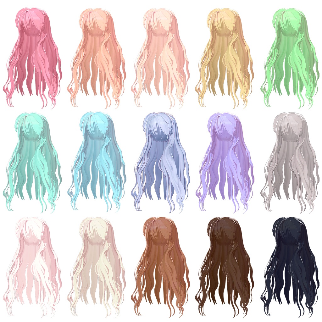 long wavy hair ロングウェーブヘア 긴 웨이브 헤어