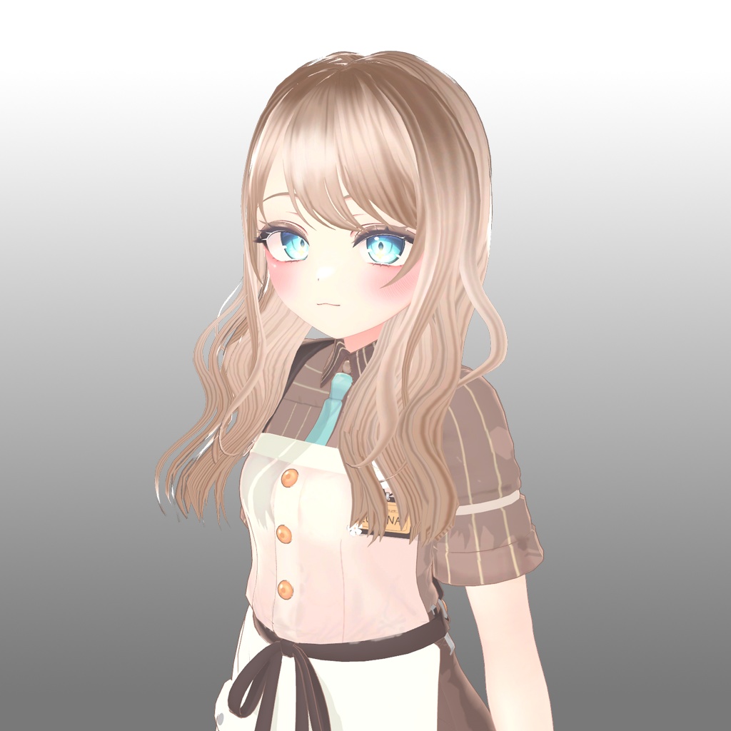 wavy hair ウェーブヘア 웨이브 헤어 (7 Color, 7 Avatar)