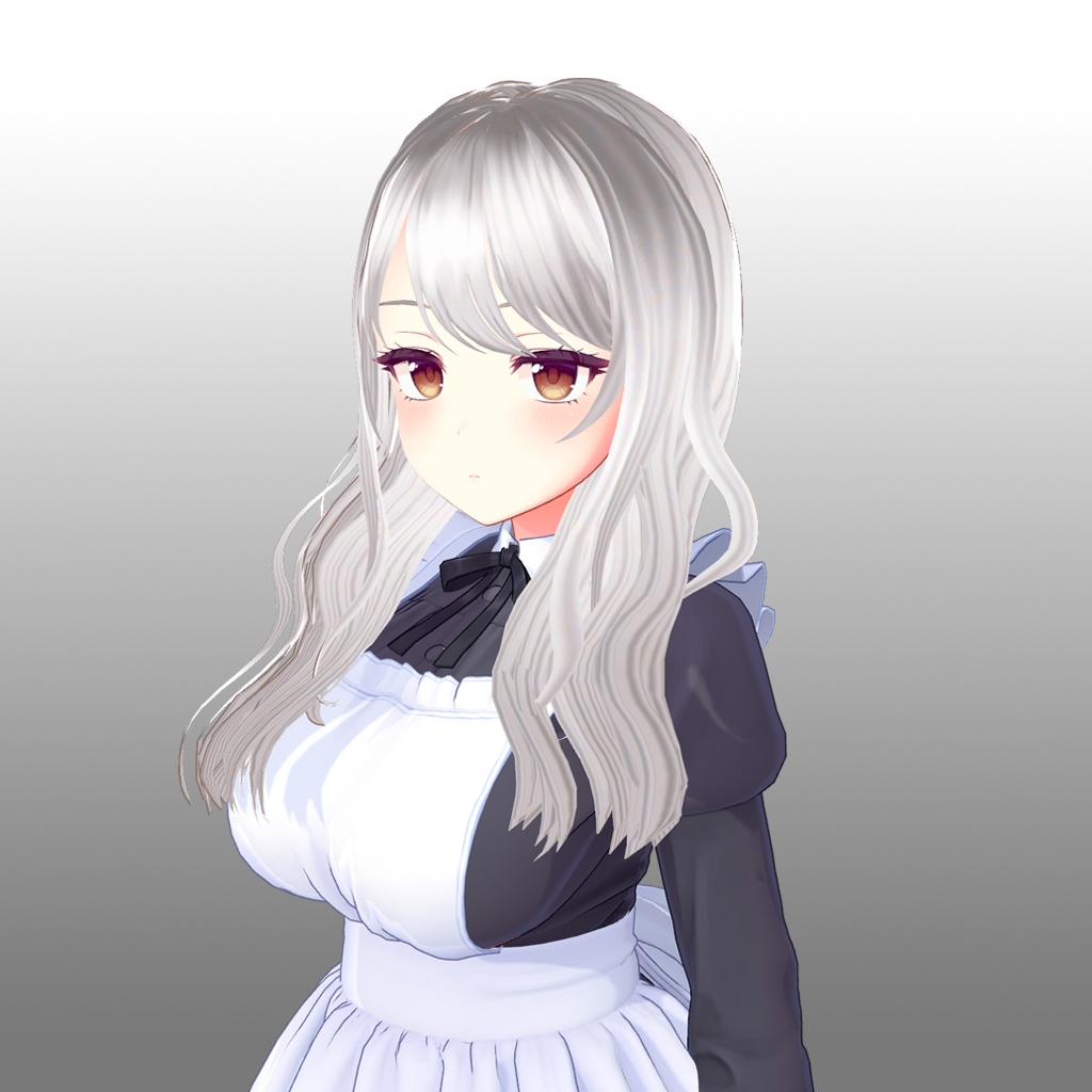 wavy hair ウェーブヘア 웨이브 헤어 (7 Color, 7 Avatar)