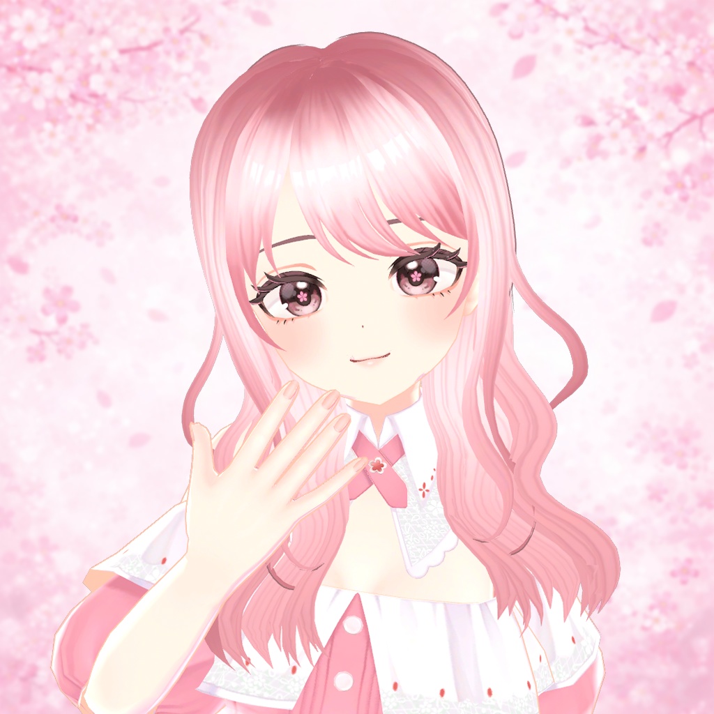wavy hair ウェーブヘア 웨이브 헤어 (7 Color, 7 Avatar)