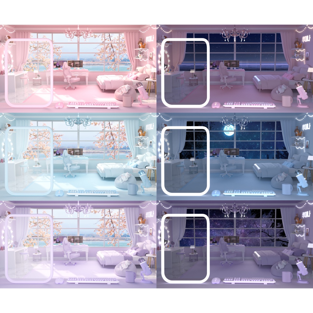 방송배경/방송화면/버튜버/配信部屋/DIY/3DBackground for VTuber/配信背景/Live Streaming Background/VTuber room/Vtuber background/VTuber Room 4