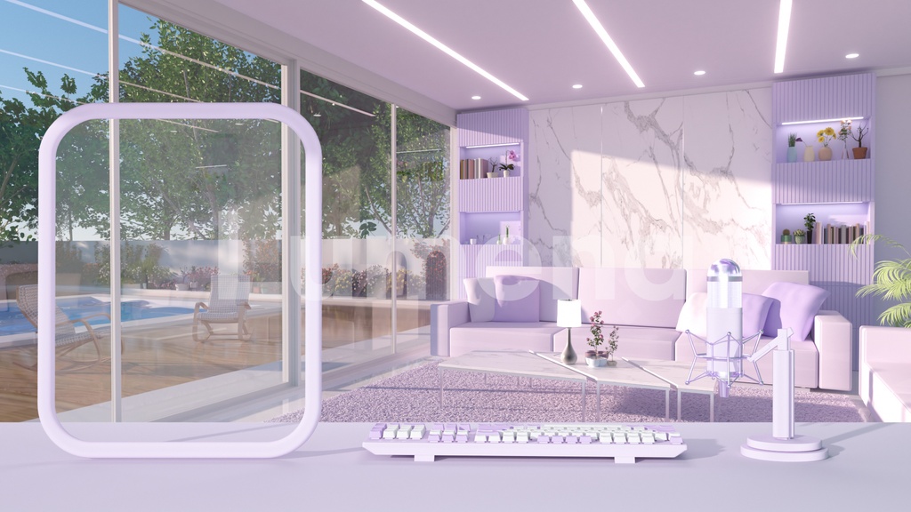 방송배경/방송화면/배경화면/버튜버/配信部屋/3DBackground for VTuber/配信背景/Live Streaming Background/VTuber room/Vtuber background/VTuber Room 5