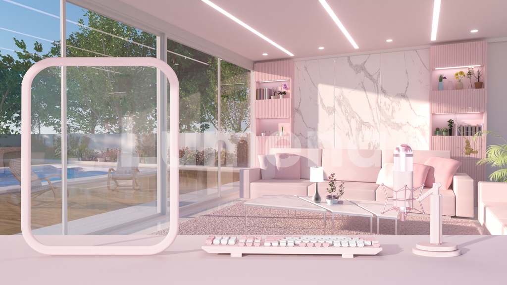 방송배경/방송화면/배경화면/버튜버/配信部屋/3DBackground for VTuber/配信背景/Live Streaming Background/VTuber room/Vtuber background/VTuber Room 5